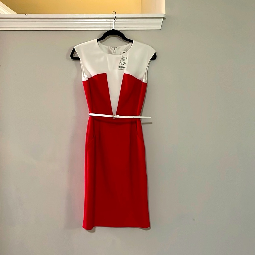 Nice red pink and white dress for any occasion
